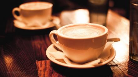 Cafe coffee food mugs wallpaper