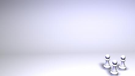 Chess pawns white wallpaper