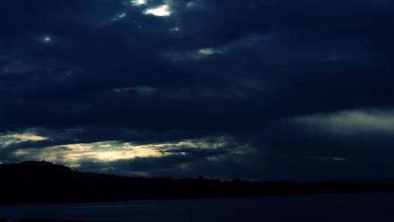 Clouds darkness dark skies landscapes nature wallpaper