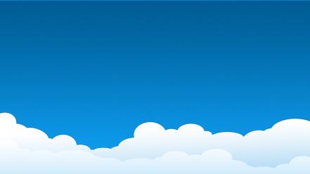 Clouds simple skies wallpaper