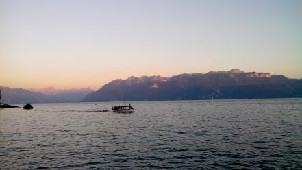 Lausanne lutry switzerland lac leman wallpaper