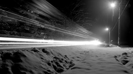 Night winter wallpaper