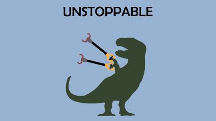 Tyrannosaurus rex arms graphics simple background typography wallpaper