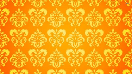 Yellow pattern background wallpaper
