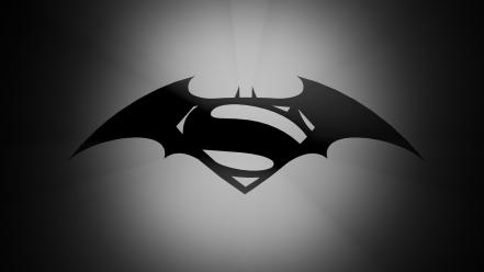 Batman vs superman logo wallpaper