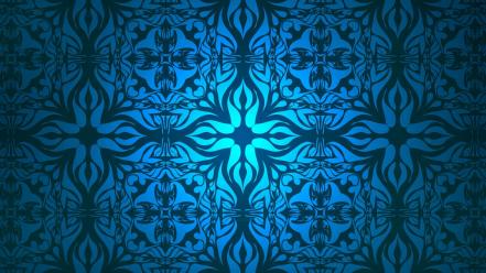 Blue pattern desktop background wallpaper