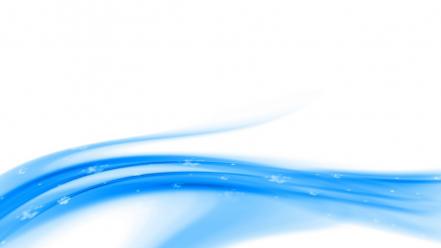 Blue waves abstract wallpaper