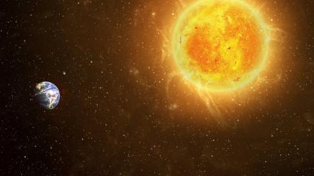 Earth solar system wallpaper