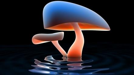 Mushroom 3d wallpaper