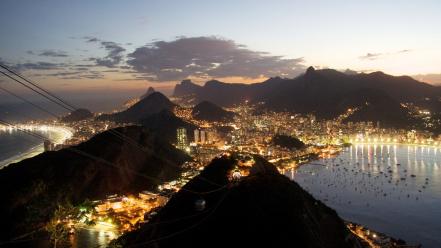 Rio de janeiro cities cityscapes night wallpaper