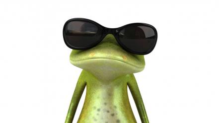 3d funny frog wallpaper