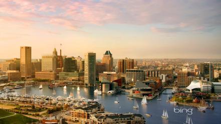 Baltimore bing buildings cities cityscapes wallpaper