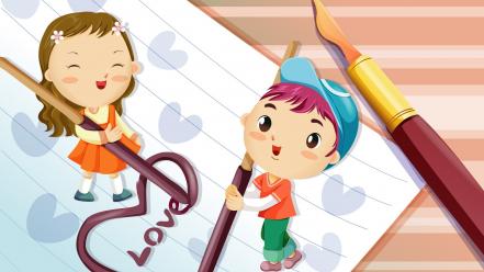 Cute love couple wallpaper
