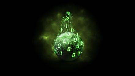 Earth binary digital art green knowledge wallpaper