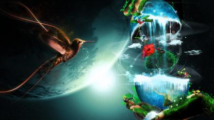 Fantasy bird wallpaper