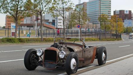 Ford hot rod rat classic cars rust wallpaper