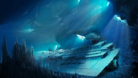Hoth star destroyer wars artwork caves wallpaper
