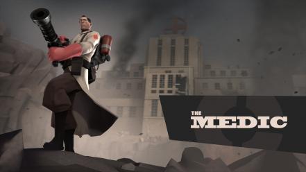 Medic tf2 team fortress 2 valve corporation wallpaper
