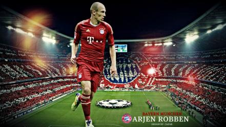 Arjen robben bayern munchen munich football players soccer wallpaper
