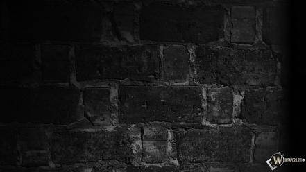 Backgrounds black bricks patterns surface wallpaper