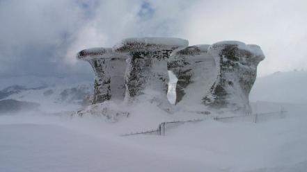 Bucegi mountains romania plateau wallpaper