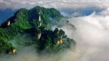 China forests mountains national park wallpaper