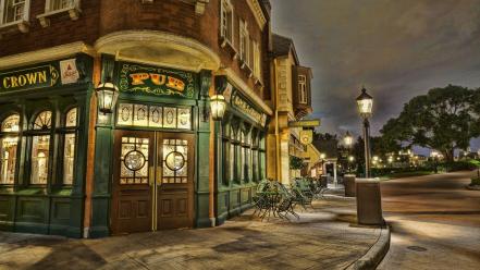 Country night pub wallpaper