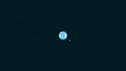 Earth moon minimalistic planets revolution wallpaper