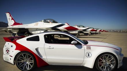 Ford mustang gt 500 usaf thunderbirds wallpaper