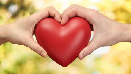 Hands hearts love snow wallpaper