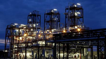 Industrial factories plants technology wallpaper