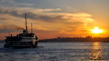 Istanbul turkey cityscapes vapur wallpaper