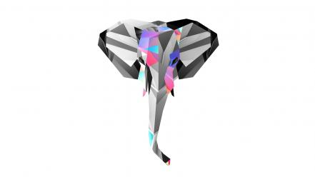Justin maller abstract animals digital art elephants wallpaper