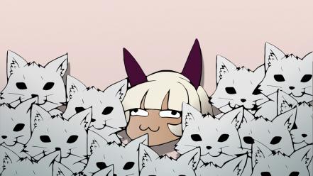 Nadia fortune cats pink background png skullgirls wallpaper