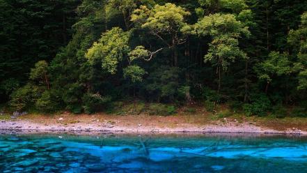 Park unesco world heritage site blue crystalline wallpaper