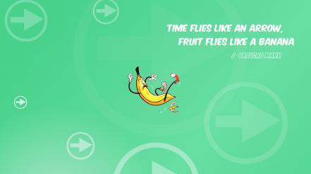 Arrows bananas quotes wallpaper