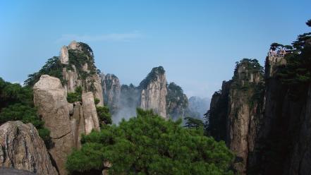 China huang shan mountains wallpaper