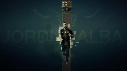 Fc barcelona jordi alba blaugrana football players soccer wallpaper