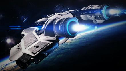 Planetside astronomy outer space planets science fiction wallpaper