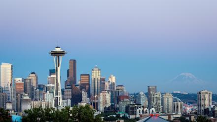 Seattle space needle usa washington cityscapes wallpaper