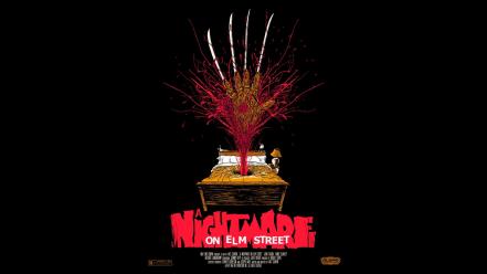 Street freddy krueger black background fan art wallpaper
