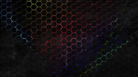 Abstract digital art multicolor patterns wallpaper