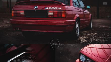Bmw e30 engines red wallpaper