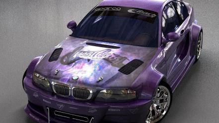 Bmw m3 gts purple tuning wallpaper