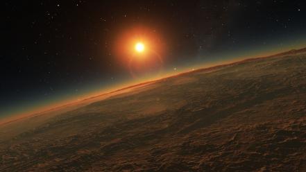 Digital art outer space wallpaper
