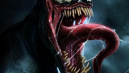 Eddie brock marvel comics spider-man symbiote venom wallpaper