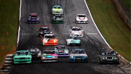 Ford mustang nissan silvia mazda rx8 racing wallpaper