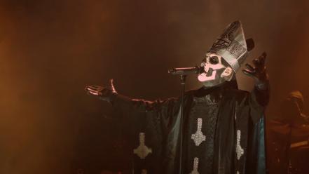 Ghost b.c. pope black metal brown wallpaper
