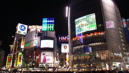 Japan shibuya cities cityscapes wallpaper