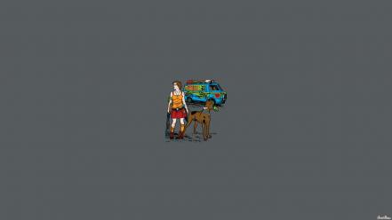 Scooby doo shaggy threadless velma cartoons wallpaper